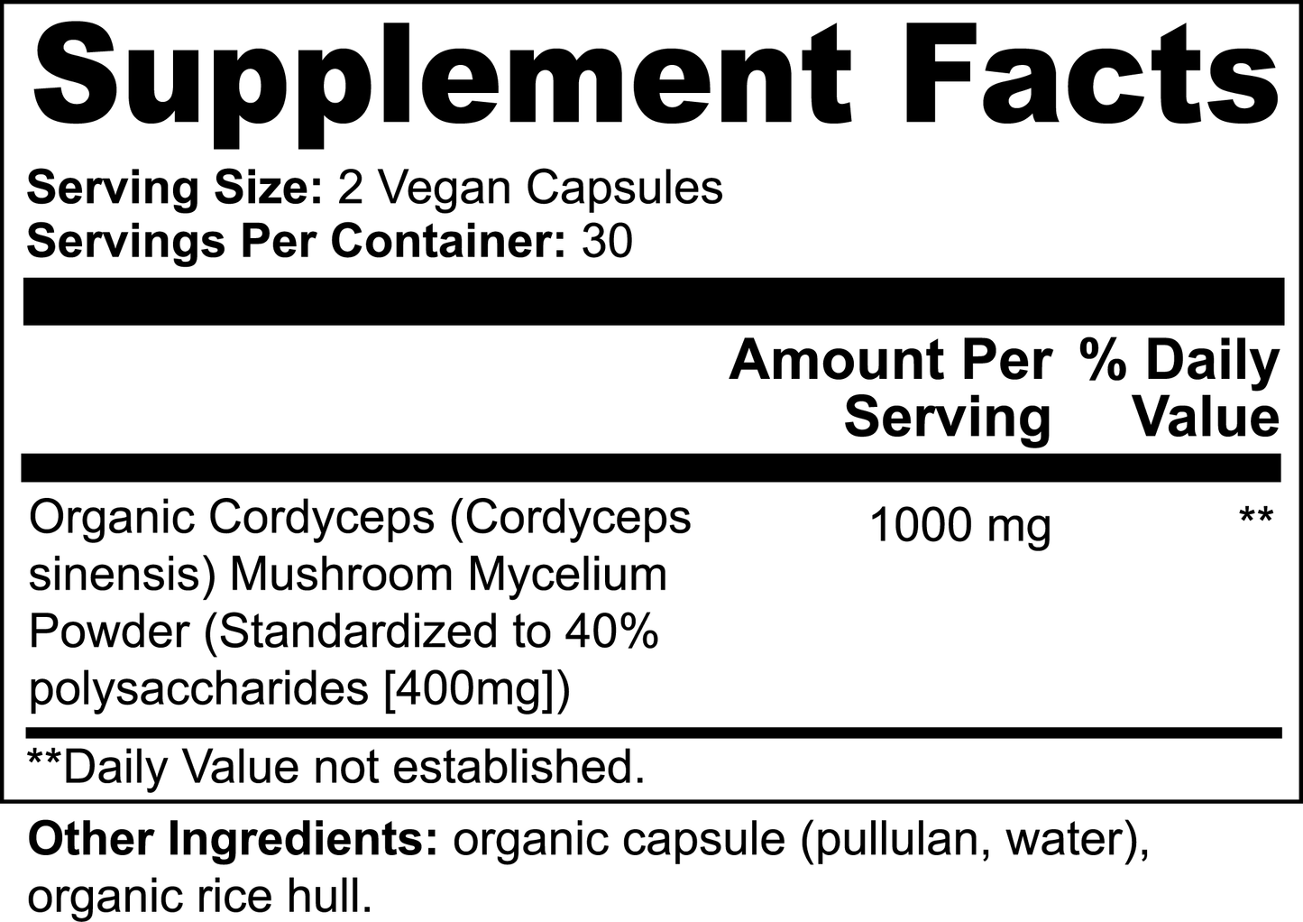 Cordyceps Mushroom Supplements