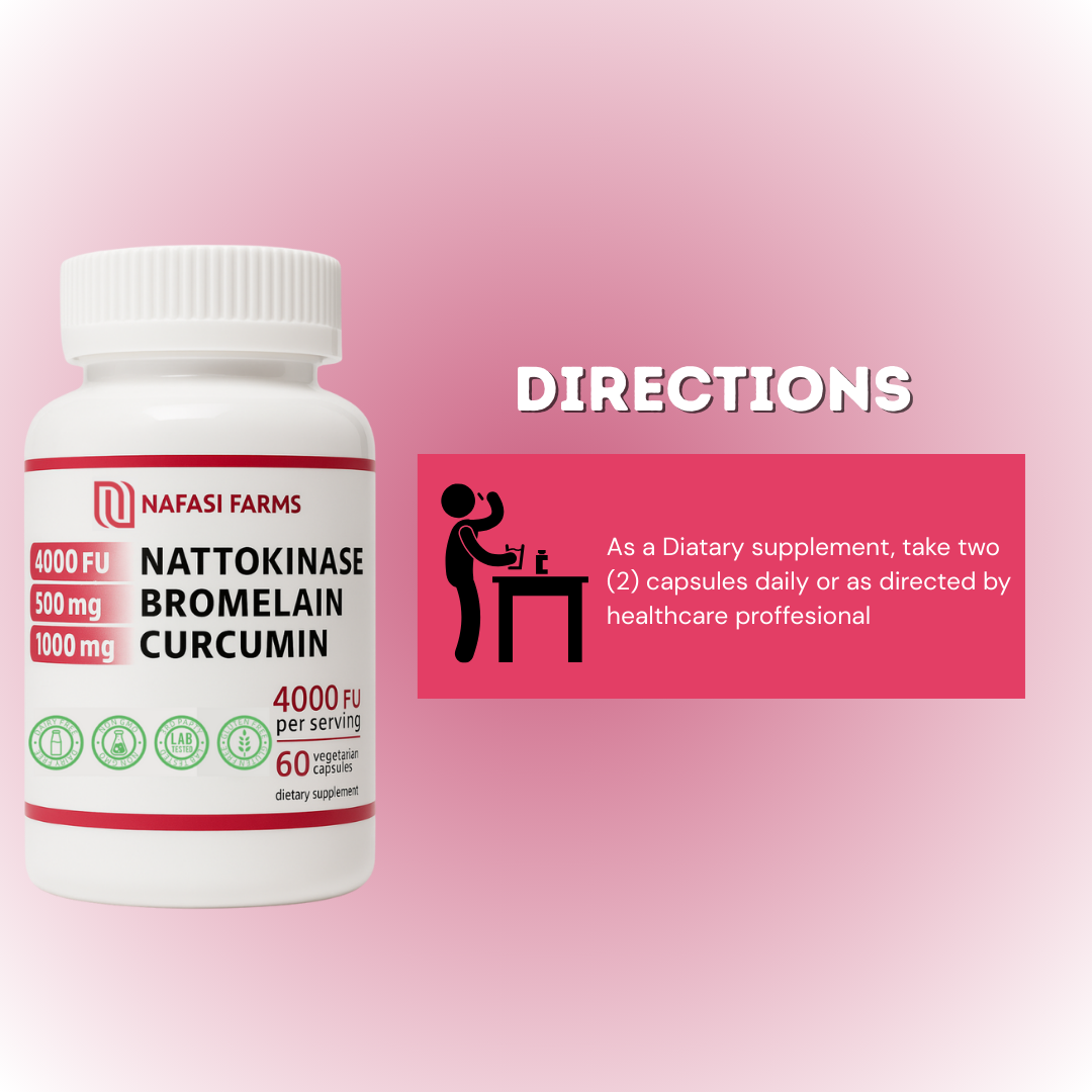 All-In-One Nattokinase Supplement With Bromelain & Curcumin