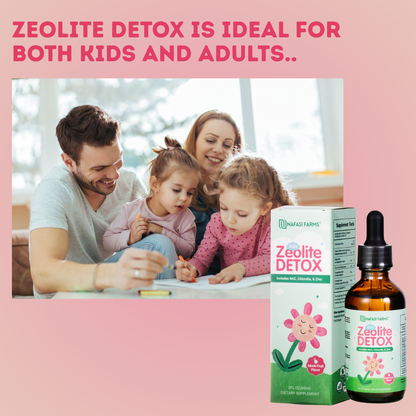 ZEOLITE Detox Drops With NAC, Zeolite, Chlorella, For Kids & Adults