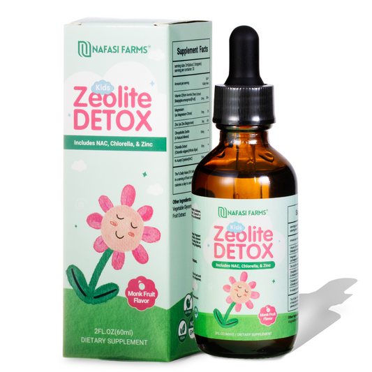 ZEOLITE Detox Drops With NAC, Zeolite, Chlorella, For Kids & Adults